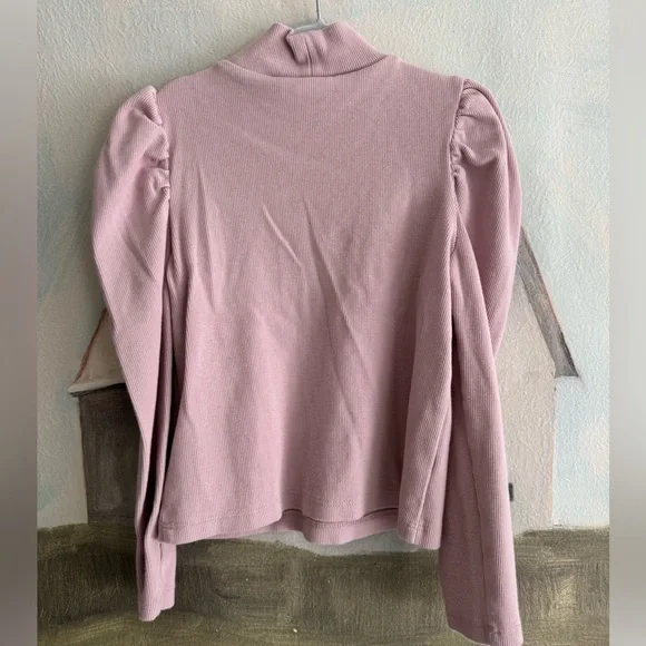 GAP Pink Toddler Puff Sleeve Turtleneck Size 5 - Picture 4 of 4